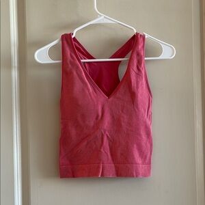 Women's Pink Sleeveless Athletic Top